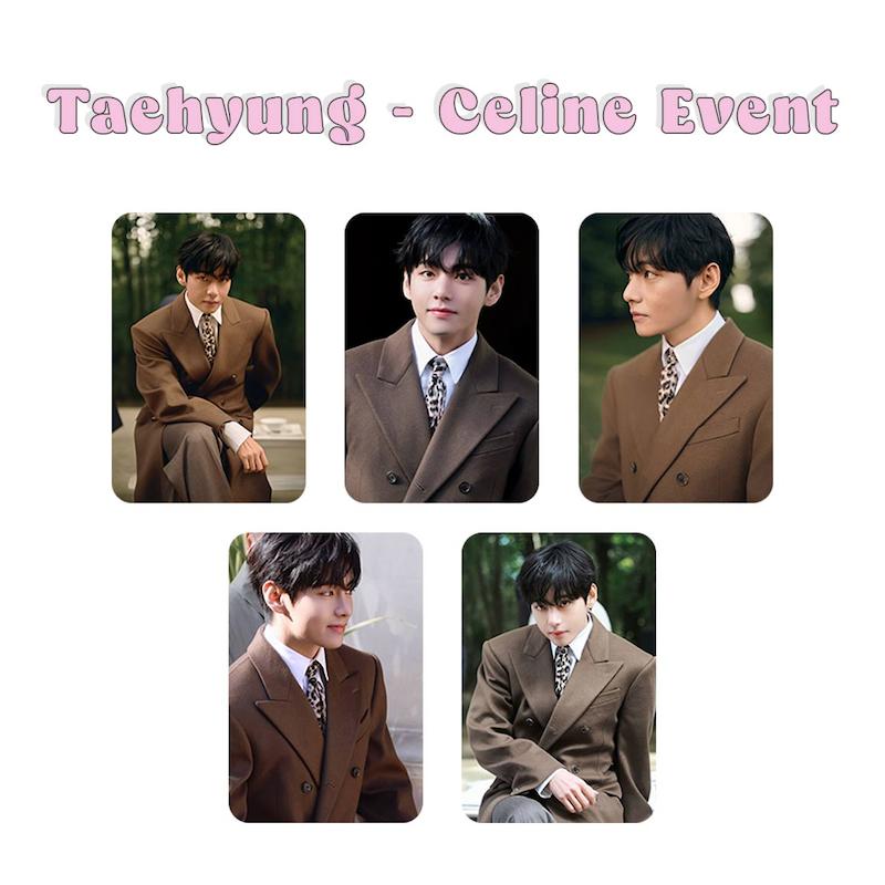 پک فتوکارت 5 عددی Taehyung celine event BTS / تهیونگ ایونت سلین بی تی اس 