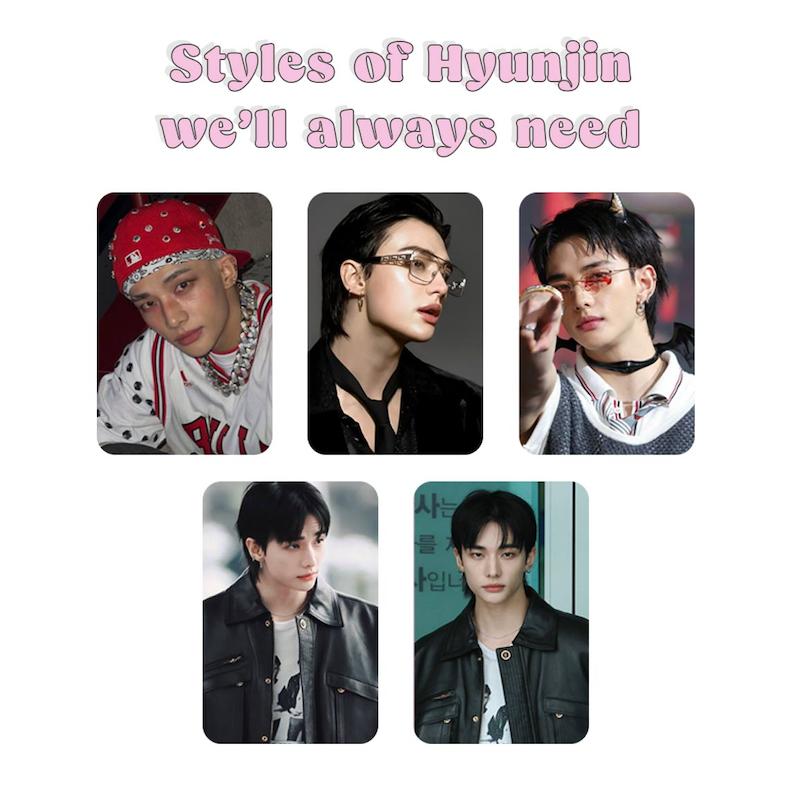 پک فتوکارت 5 عددی Styles of Hyunjin we’ll always need Straykids / هیونجین استری کیدز