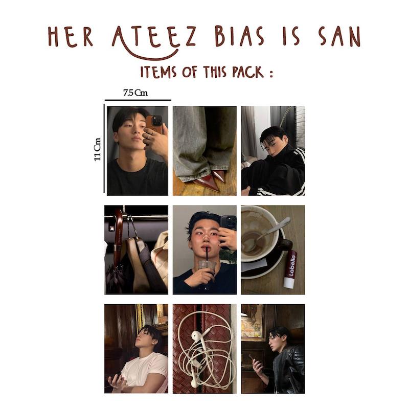 پک مینی پوستر her Ateez bias is san / سان ایتیز
