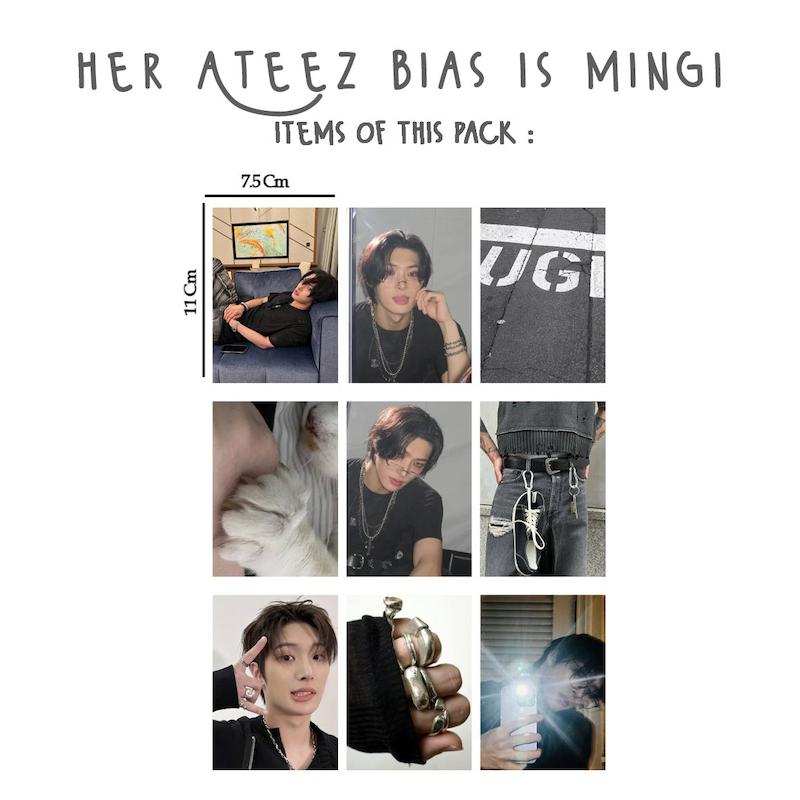 پک مینی پوستر her Ateez bias is Mingi  / مینگی ایتیز