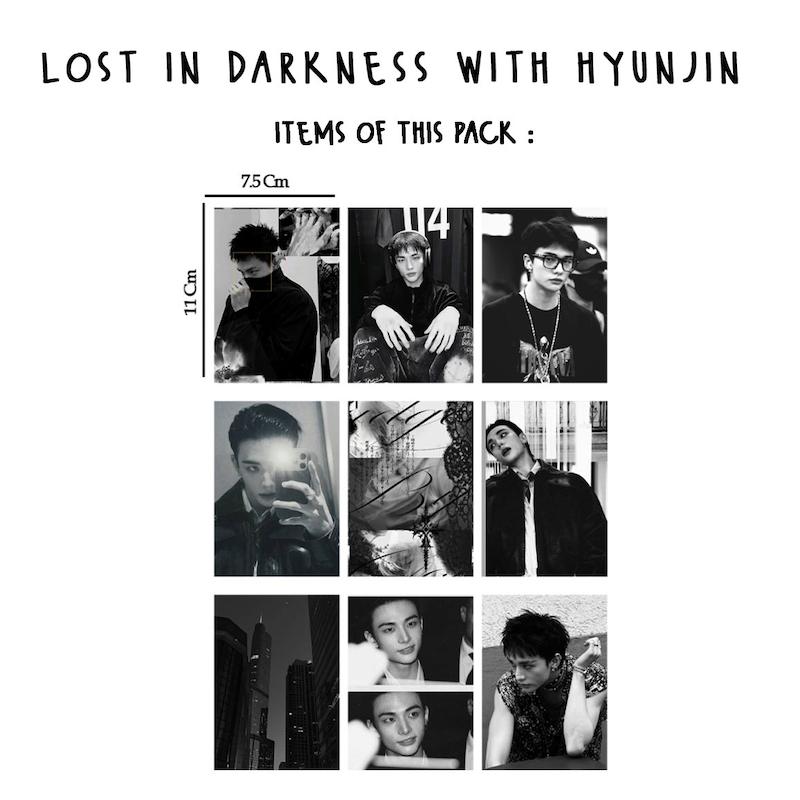 پک مینی پوستر lost in darkness with hyunjin StrayKid / هیونجین استری کیدز