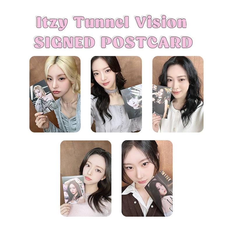 پک فتوکارت 5 عددی Itzy Tunnel Visionn SIGNED POSTCARD / ایتزی