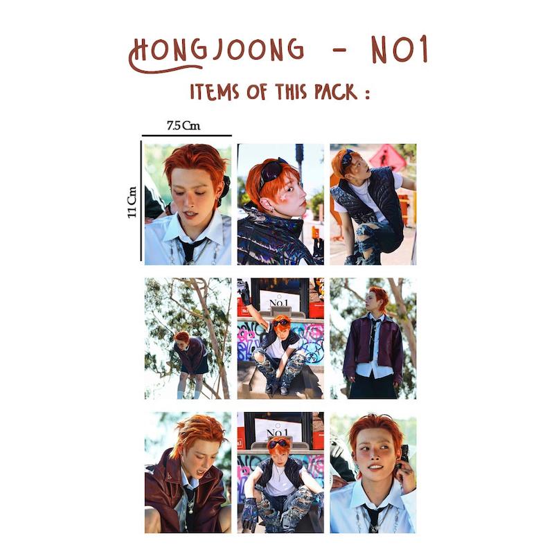 پک مینی پوستر Hongjoong - NO1 Ateez / هونگ جونگ نامبروان ایتیز