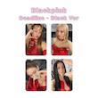 پک فتوکارت 4 عددی Blackpink Deadline Black Ver / ددلاین بلک پینک ورژن بلک