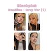پک فتوکارت 4 عددی Blackpink Deadline Grey Ver 1 / ددلاین بلک پینک ورژن 1 طوسی