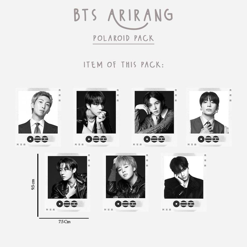 پک پولاروید BTS Arirang / بی تی اس آریرانگ