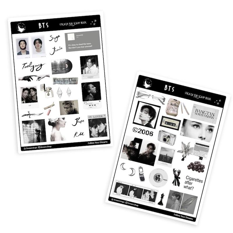 استیکر اسکرپ بوک BTS / بی تی اس