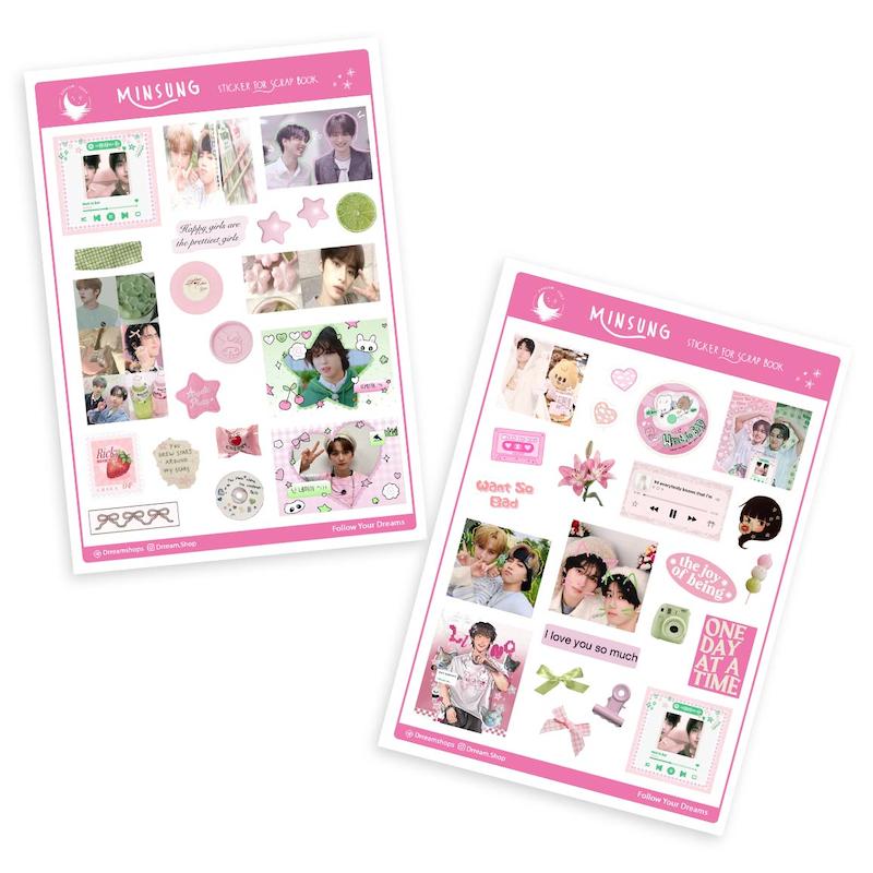 استیکر اسکرپ بوک Minsung Straykids / مینسونگ استری کیدز