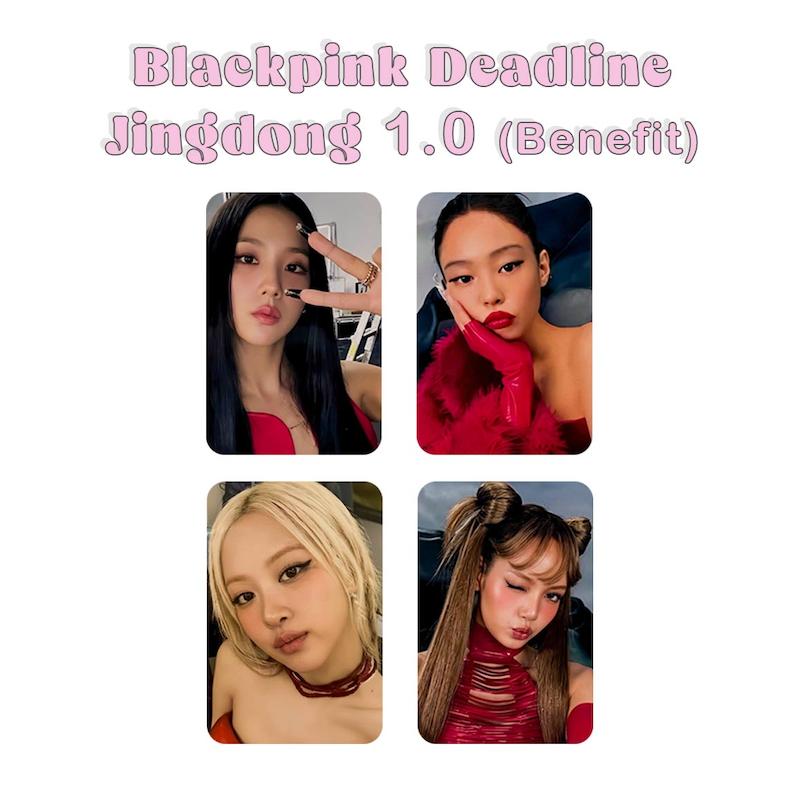 پک فتوکارت 4 عددی Blackpink Deadline Jingdong 1.0 / ددلاین بلک پینک بنفیت