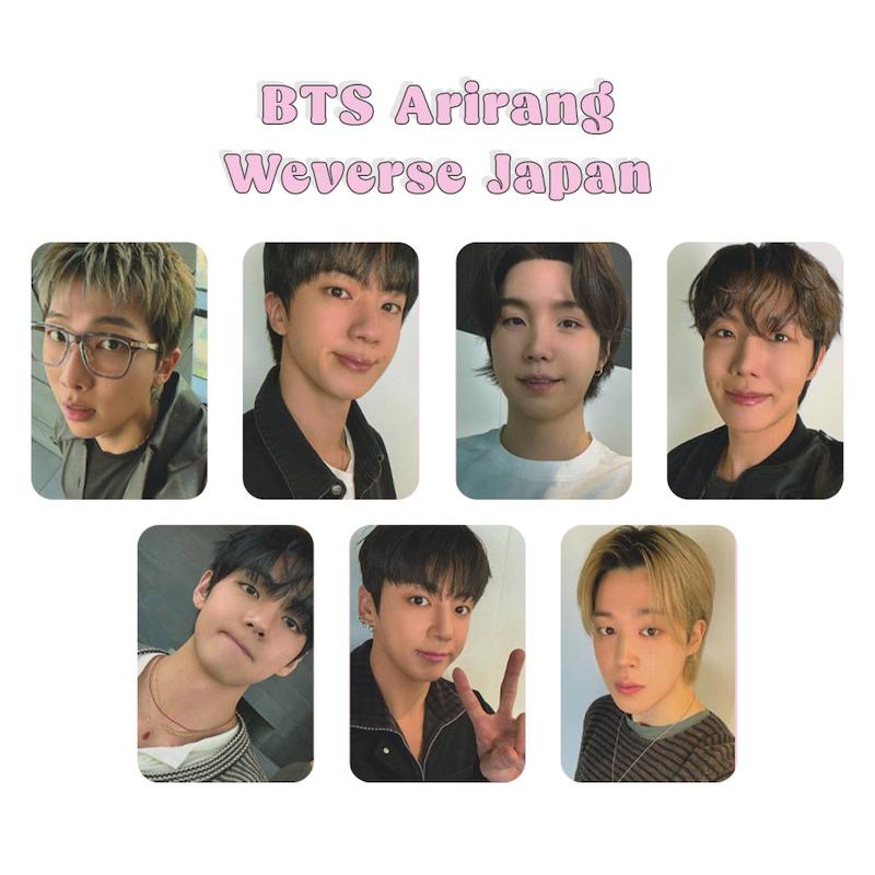 پک فتوکارت 7 عددی BTS Arirang Weverse Japan / بی تی اس آریرانگ ادیشن ژاپن