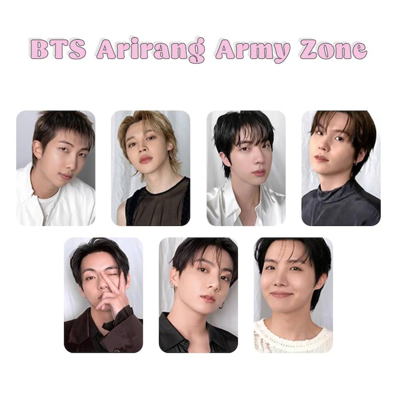 پک فتوکارت 7 عددی BTS Arirang Army Zone  / بی تی اس آریرانگ