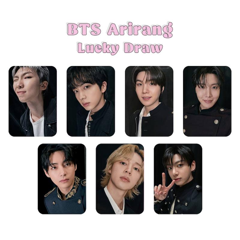 پک فتوکارت 7 عددی BTS Arirang Lucky Draw 2  / بی تی اس آریرانگ