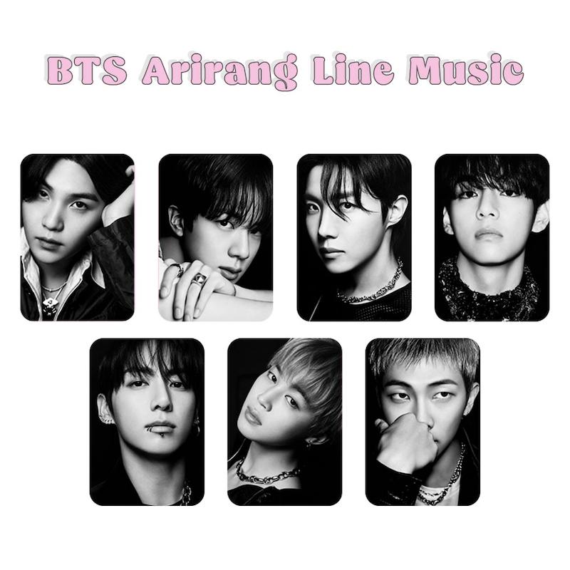 پک فتوکارت 7 عددی BTS Arirang Line Music  / بی تی اس آریرانگ