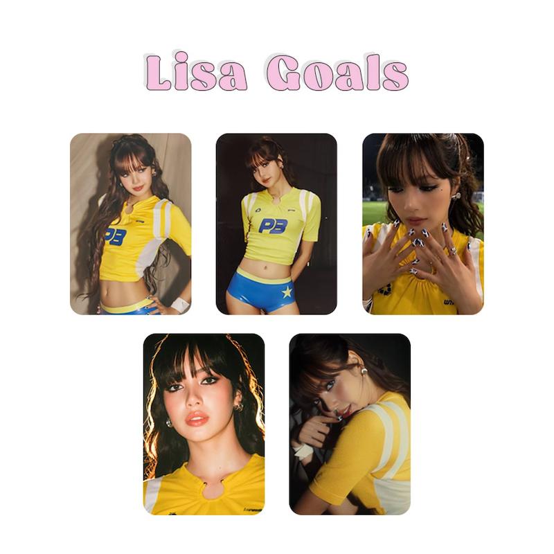 پک فتوکارت 5 عددی Lisa Goals Blackpink  / لیسا بلک پینک