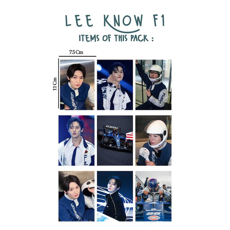 پک مینی پوستر Lee Know F1 StrayKid / لینو استری کیدز فرمول یک