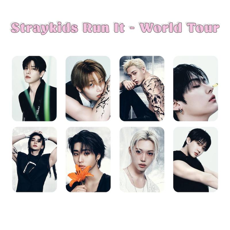 پک فتوکارت 8 عددی Straykids Run It World Tour / استری کیدز ران ایت 