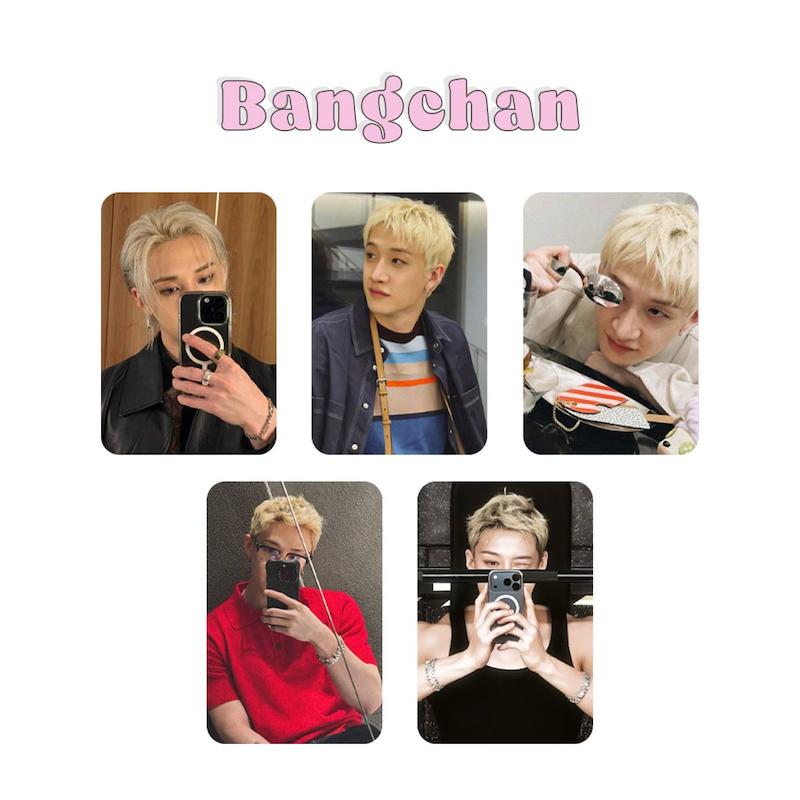 پک فتوکارت 5 عددی Bangchan Blond Hair  / بنگچان استری کیدز با موی بلوند