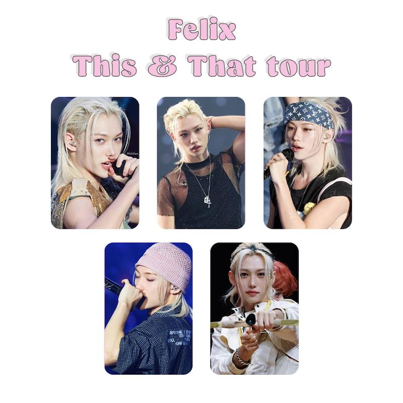 پک فتوکارت 5 عددی Felix This & That Straykids / فلیکس استری کیدز دیس اند دت