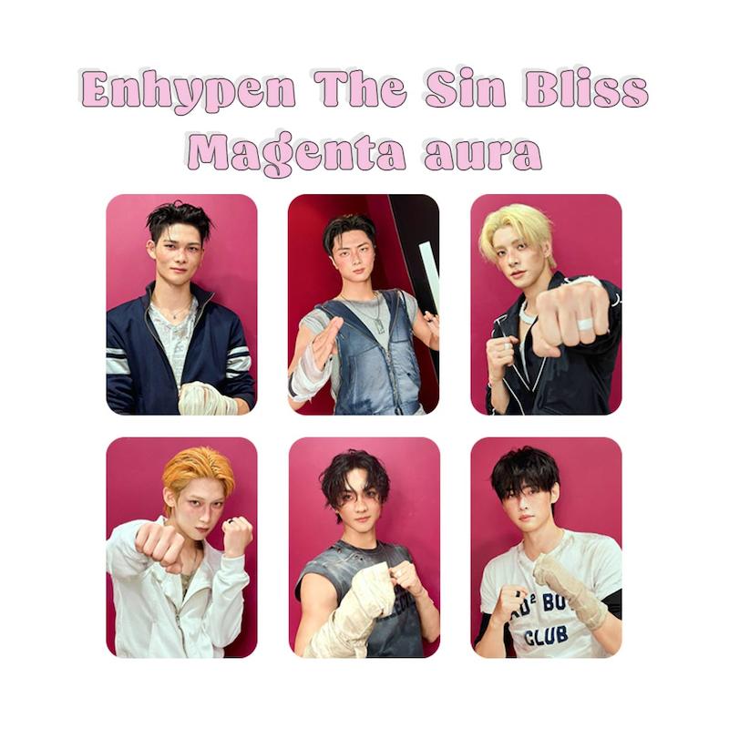 پک فتوکارت 6 عددی Enhypen The Sin Bliss Magenta aura / انهایپن