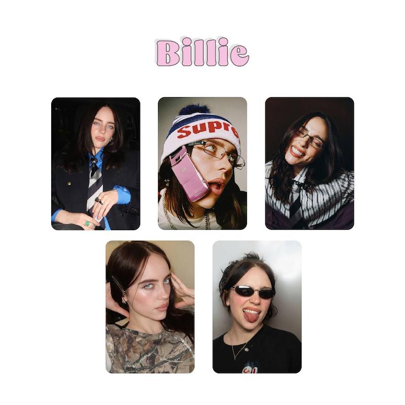 پک فتوکارت 5 عددی Billie eilish / بیلی آیلیش سری پنجم