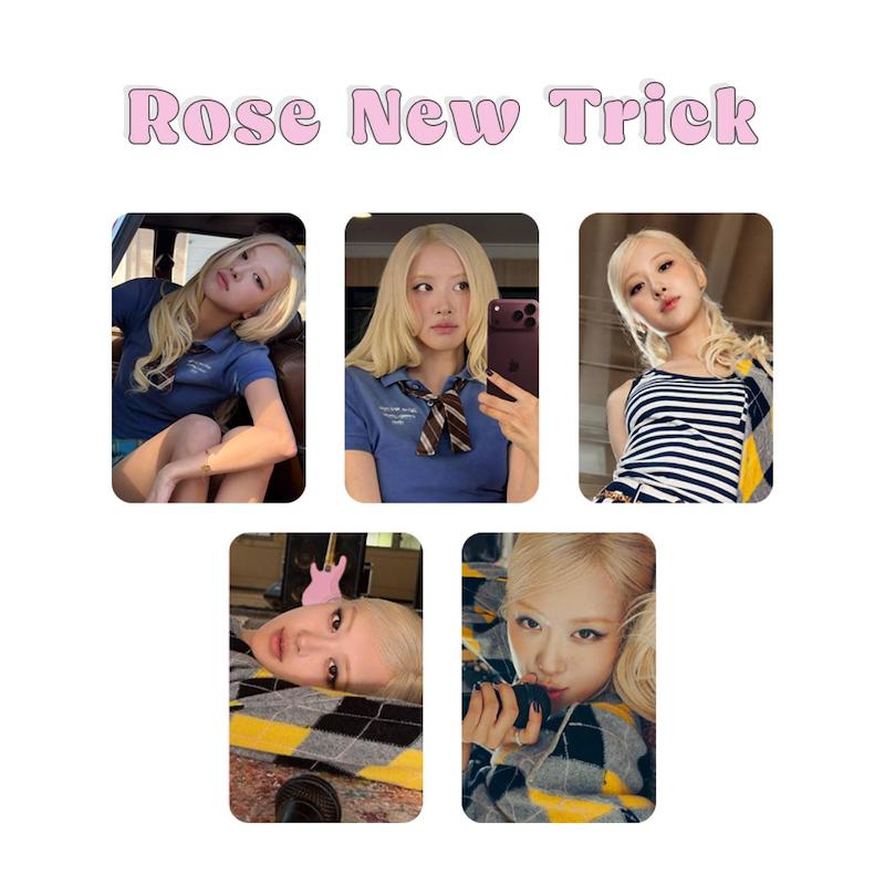 پک فتوکارت 5 عددی Rose New Trick Blackpink / رزی بلک پینک