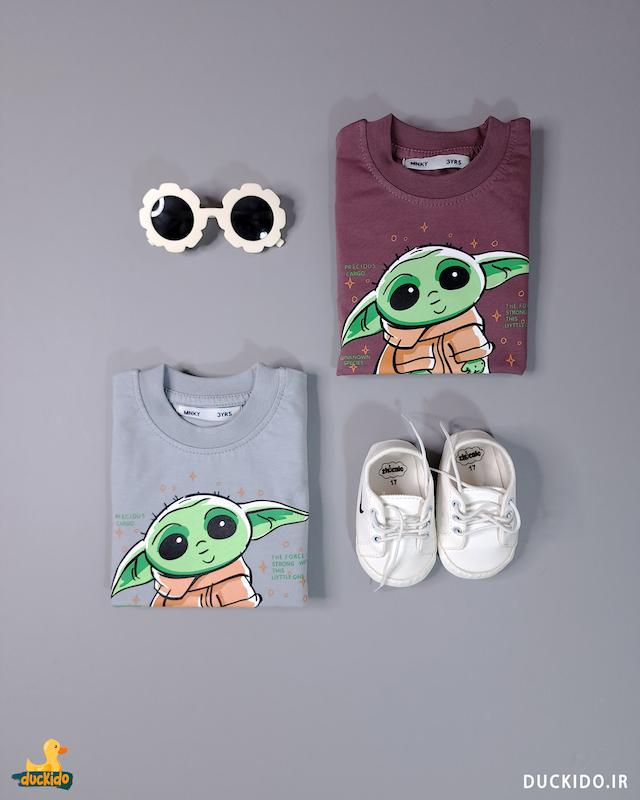 بلوز نخ پنبه برند مانکی طرح جنگ ستارگان کد 1351