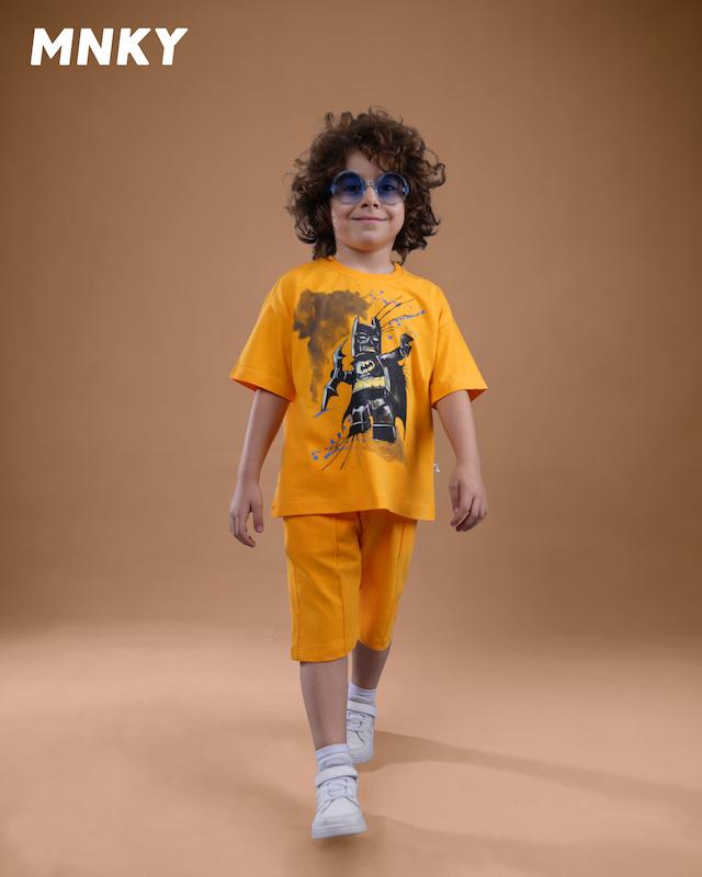 ست تیشرت شلوارک مانکی طرح بتمن کد 1435