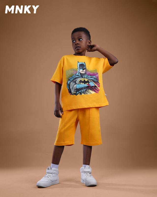 ست تیشرت شلوارک مانکی طرح بتمن کد 1434