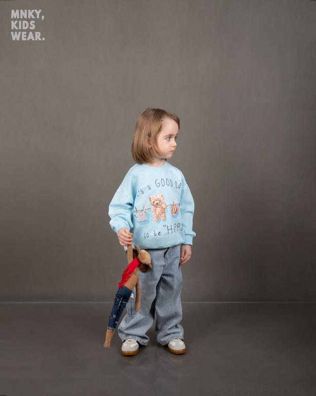 کراپ و بلوز دورس برند مانکی طرح تدی خوشحال کد 1456