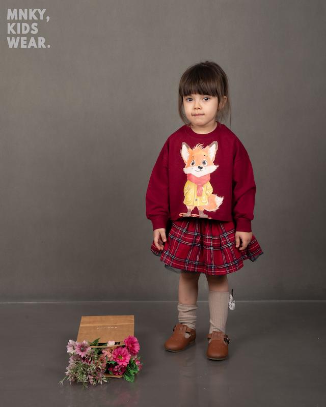 کراپ و بلوز دورس برند مانکی طرح روباه محترم کد 1458