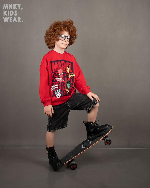 بلوز دورس برند مانکی طرح مارول کد 1465