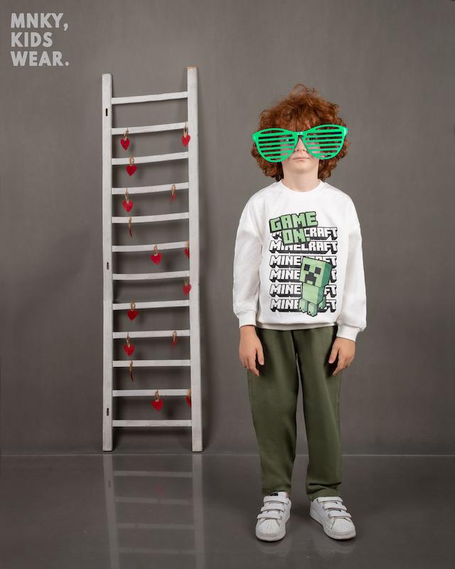 بلوز دورس برند مانکی طرح ماینکرفت کد 1474