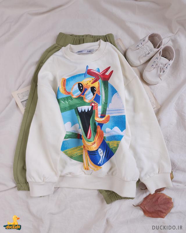 بلوز دورس برند مانکی طرح تمساح کد 1475