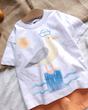 تی شرت تک برند مانکی طرح مرغ دریایی گروه سنی 3 تا 6 سال کد 1520