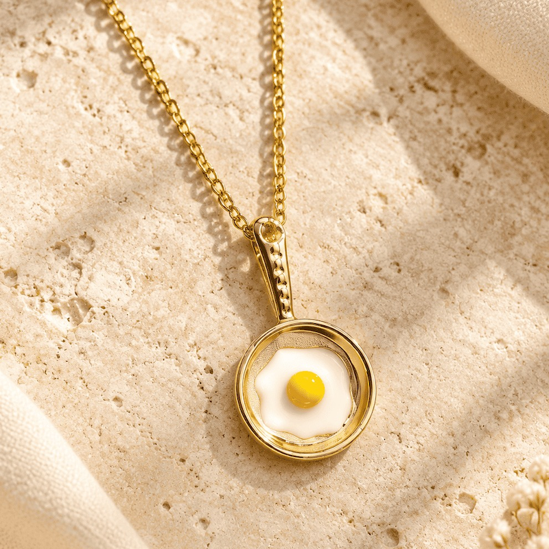 گردنبند چارم طرح طلا تخم مرغ charm