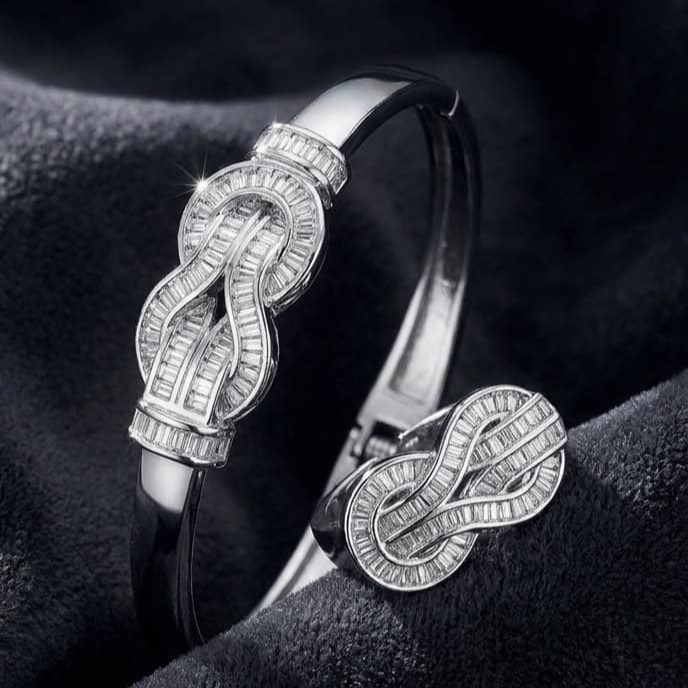 ست دستبند و انگشتر فراگامو زنانه ferragamo