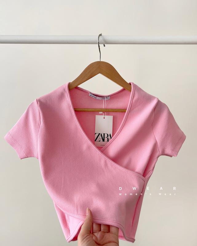 کراپ تیشرت چپ و راستی ZARA