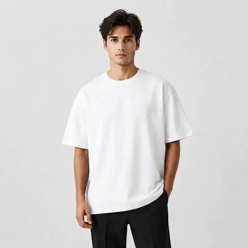 تیشرت ساده ماکان باکسی مردانه  TS149 