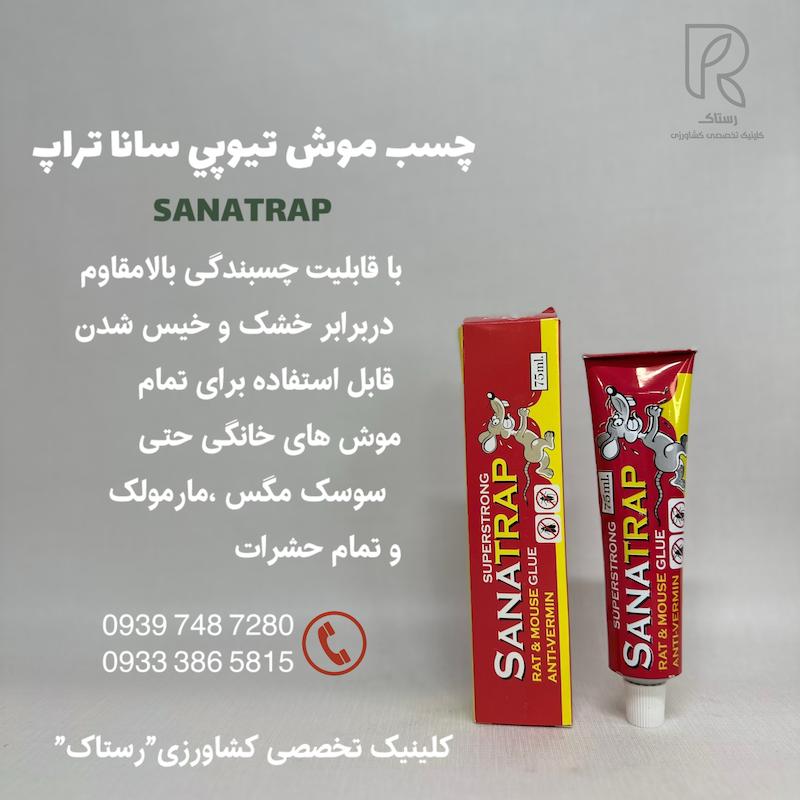 چسب موش تيوپي سانا تراپ 75 میلی لیتر