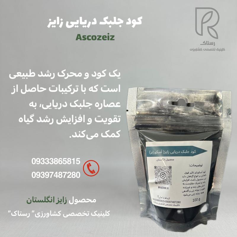 کود جلبک دریایی آسکو زایز 100گرمی