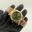 ساعت رولکس مدل دی دیت رزگلد سبز مستر