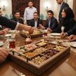 سینی پذیرایی آردوج مدل چوب گردو