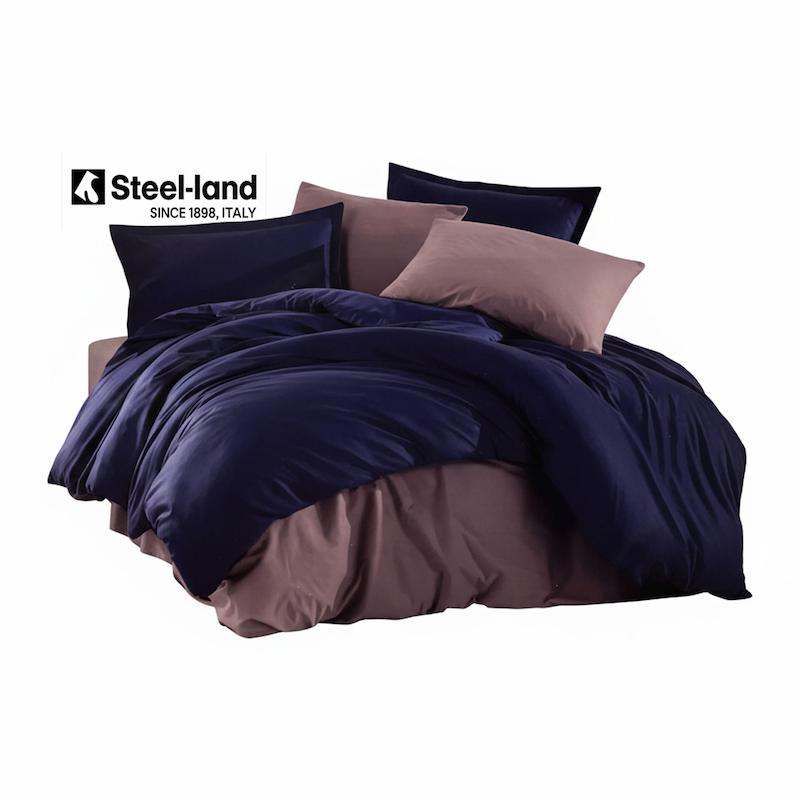 ست روتختی دونفره ۶ تکه کتان مدل وِلوِت گُلدَن دریم VIA BIANCO