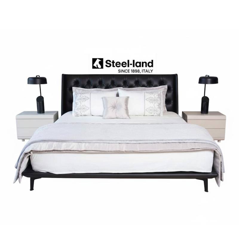 تخت خواب چرم طبیعی دونفره Padrino