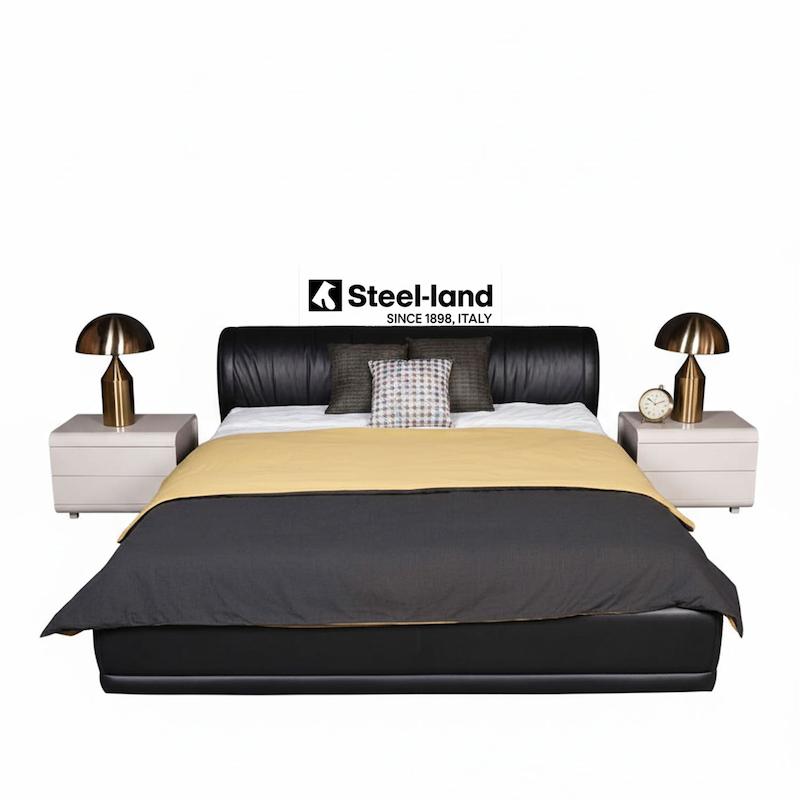 تخت خواب چرم طبیعی دونفره Palazzo