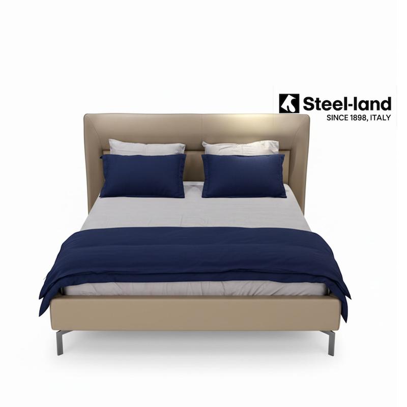 تخت خواب مدرن چرم طبیعی دونفره Zenith