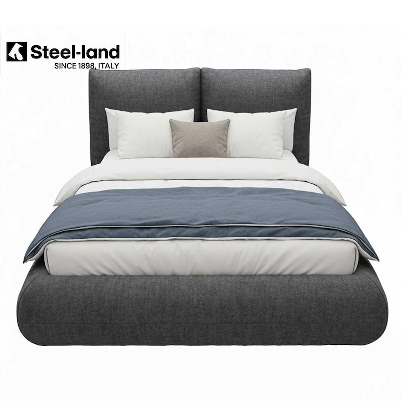 تخت خواب مدرن دونفره پارچه مخمل مدل Sereno 