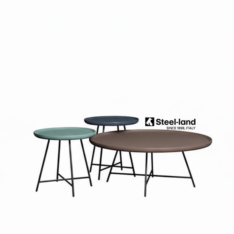 ست میز جلو مبلی و عسلی ۳ تکه مدرن Steel-land