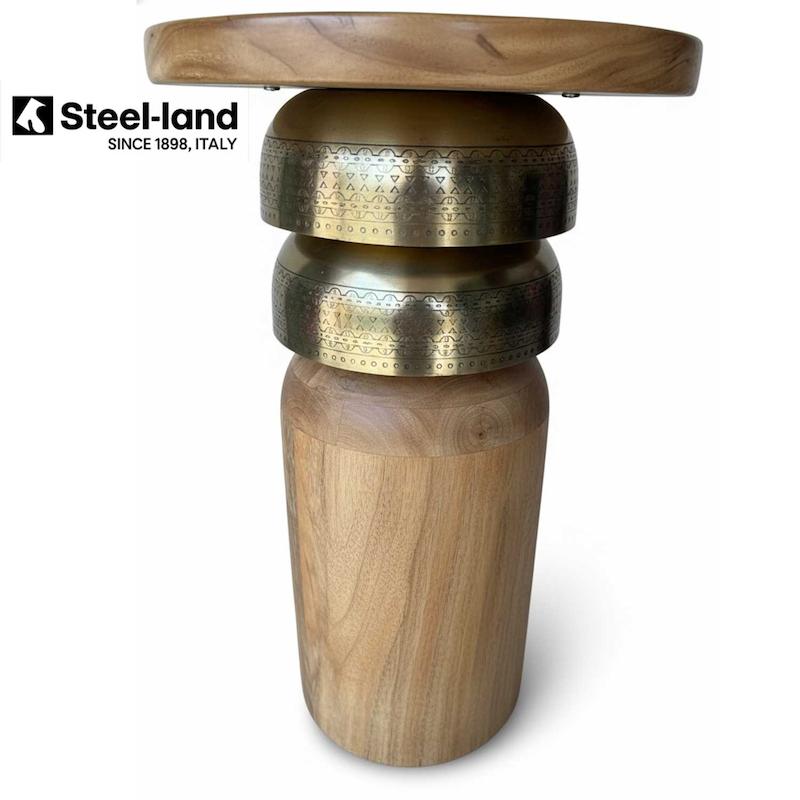 میزکنسول مدرن هندی چوب انبه و فلزی