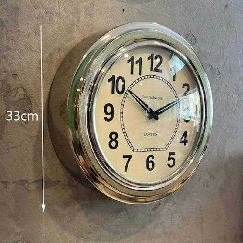 ساعت دیواری استیل مدل لندن تاور (London Tower)(کد61073)